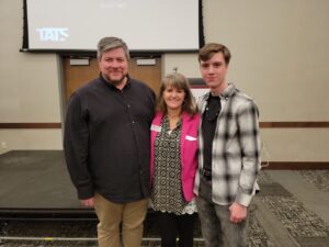 From left: Jon, Marisa and Alex Colston