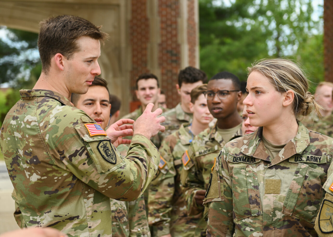 Blackhawk helicopters on campus Thursday, April 21, 2022