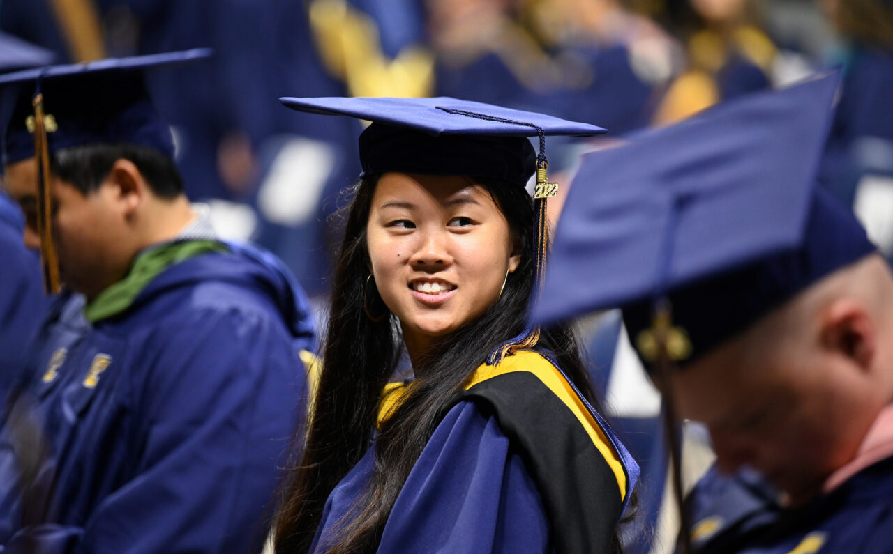 Graduate school graduation, Friday, May 6, 2022 in McKenzie Arena.