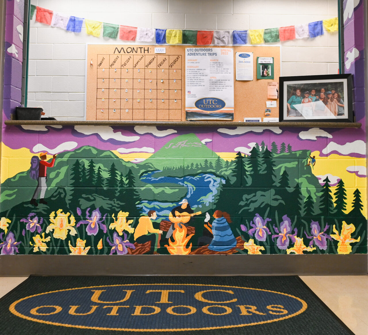 UTC Outdoors artwork by Madison Myers, May 6, 2022 in the ARC.