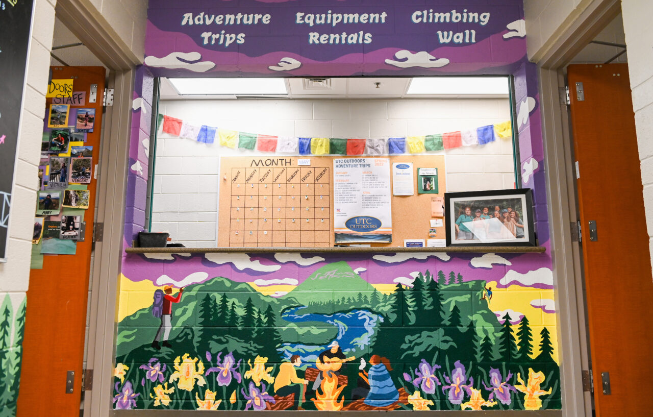 UTC Outdoors artwork by Madison Myers, May 6, 2022 in the ARC.