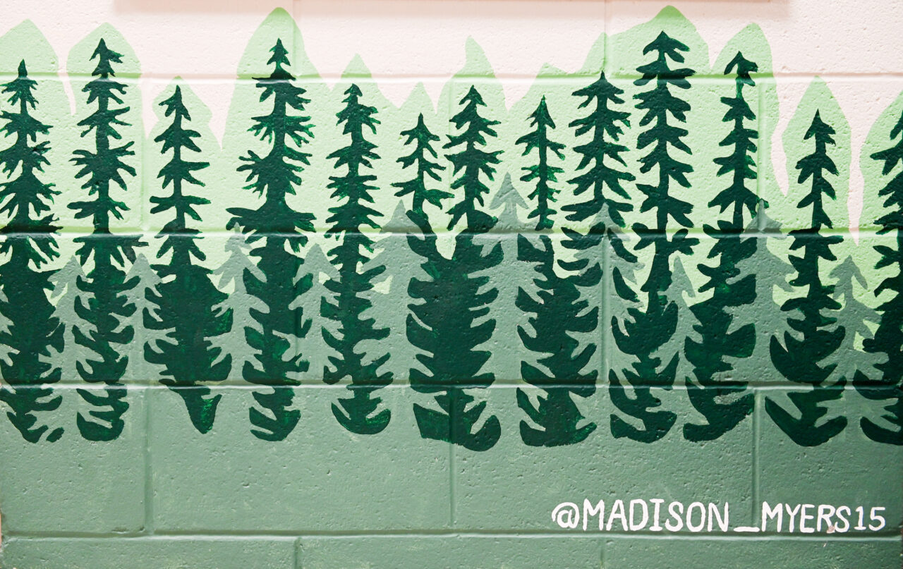 UTC Outdoors artwork by Madison Myers, May 6, 2022 in the ARC.