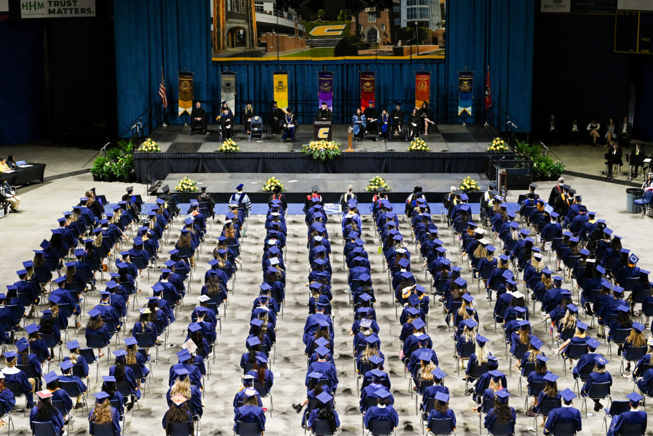 Undergrad graduation, ceremony 1 of 4, Friday, May 6, 2022 in McKenzie Arena.