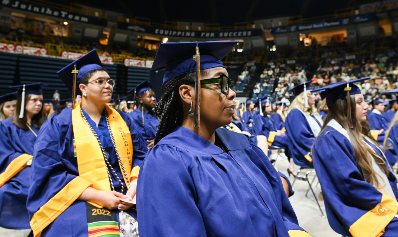 Undergrad graduation, ceremony 1 of 4, Friday, May 6, 2022 in McKenzie Arena.