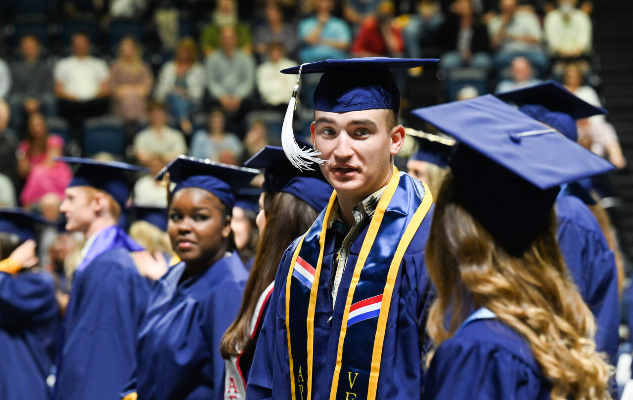 Undergrad graduation, ceremony 1 of 4, Friday, May 6, 2022 in McKenzie Arena.