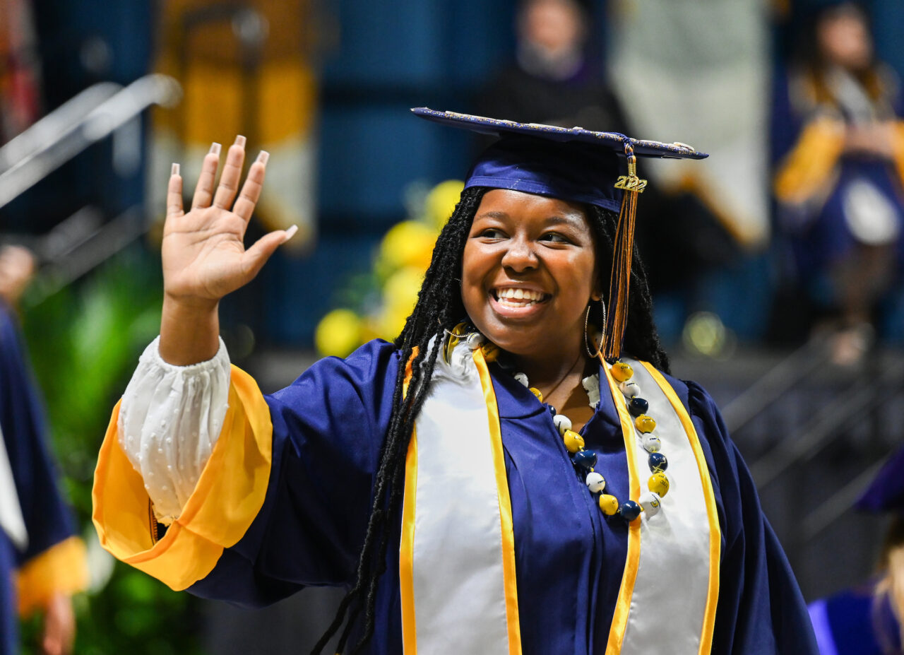 Undergrad graduation, ceremony 1 of 4, Friday, May 6, 2022 in McKenzie Arena.