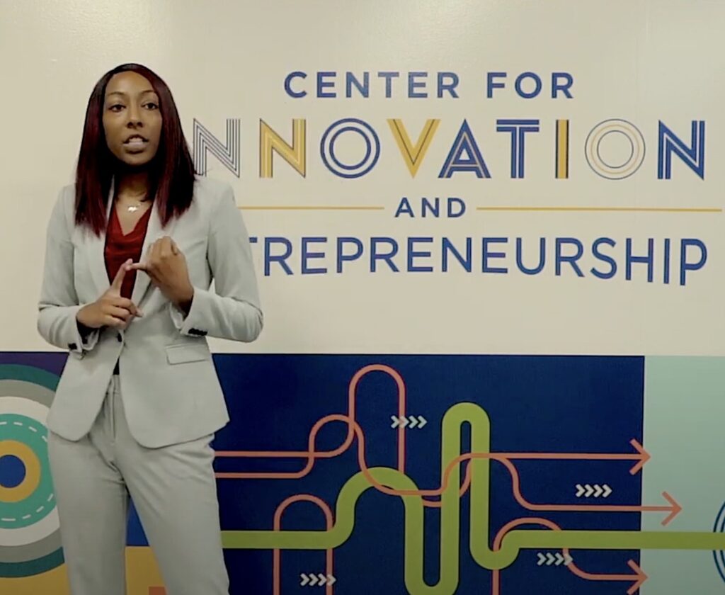 Taylor Bean hopes her “What’sNxt” app concept will help people discover and pursue more possibilities. 