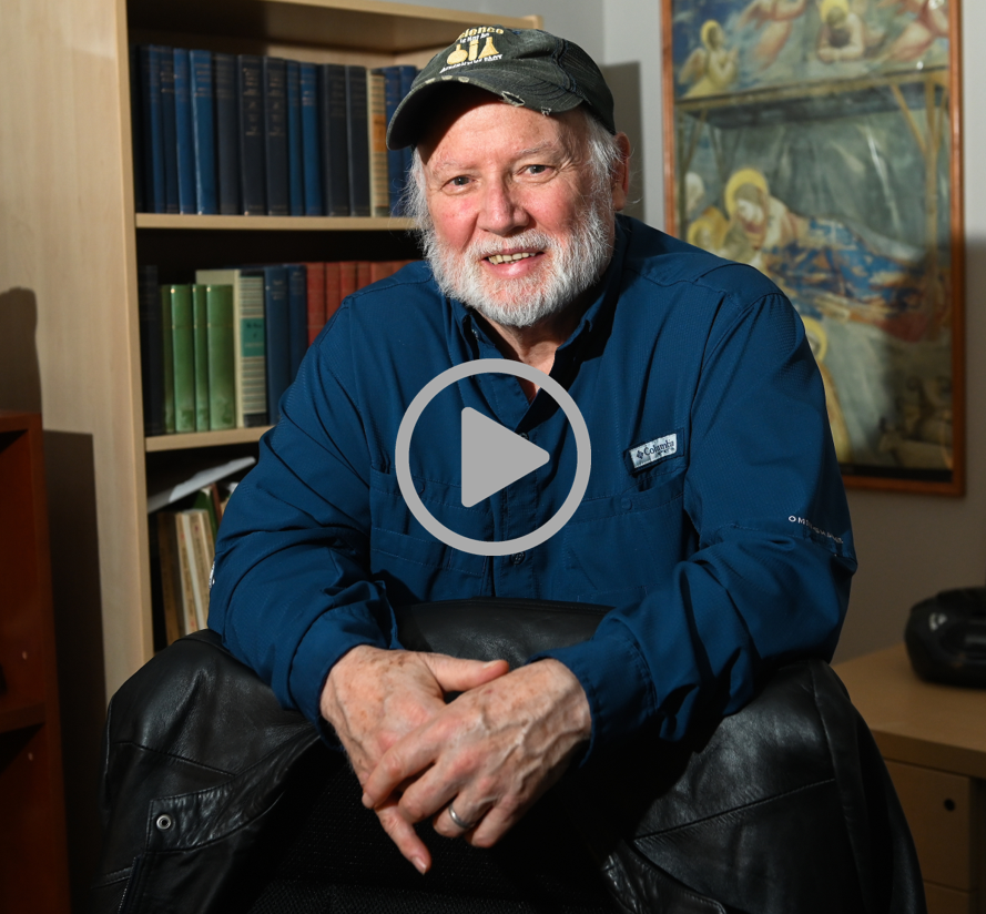 Richard Jackson, a professor of English and creative writing who—after more than four decades at UTC—retired following the 2021-2022 academic year.