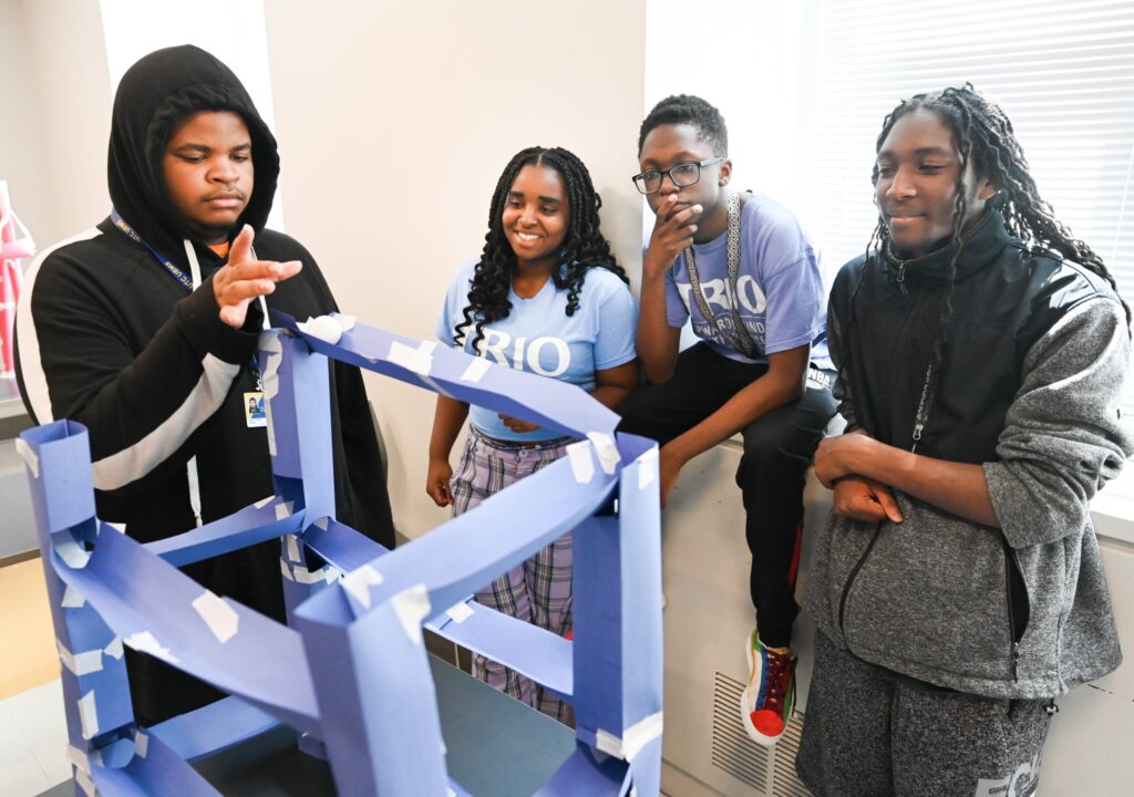 Students from Chattanooga’s Brainerd High School and The Howard School participated in the "Paper Ball Run Challenge."