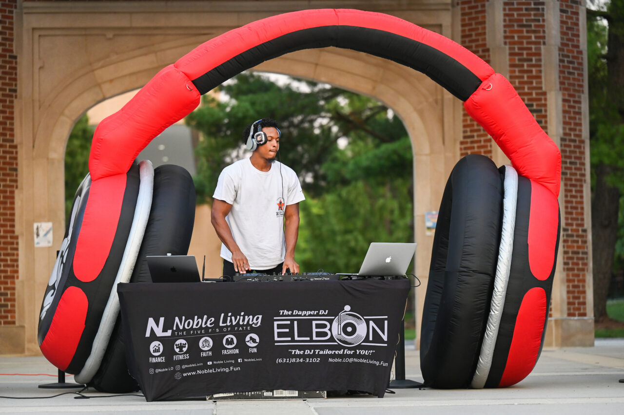 Headphone Disco, Tuesday, Aug. 23, 2022 on Chamberlain Field.