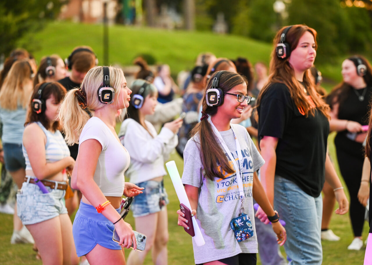 Headphone Disco, Tuesday, Aug. 23, 2022 on Chamberlain Field.