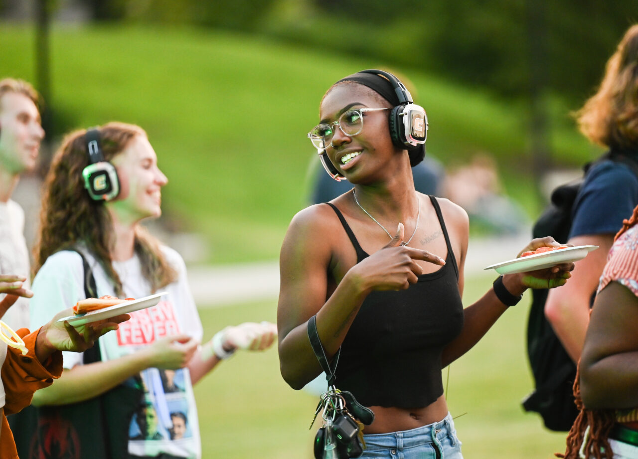 Headphone Disco, Tuesday, Aug. 23, 2022 on Chamberlain Field.
