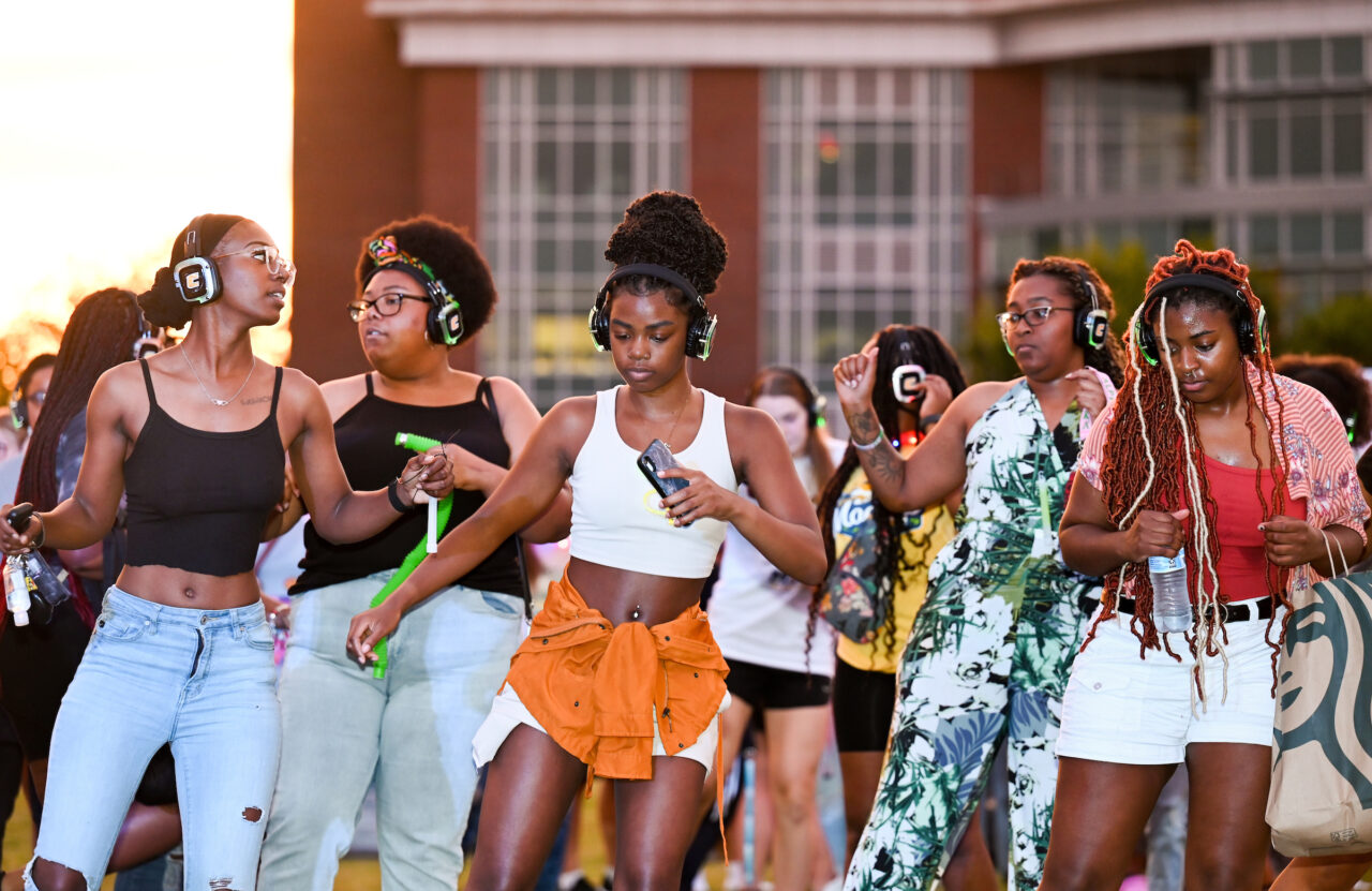 Headphone Disco, Tuesday, Aug. 23, 2022 on Chamberlain Field.