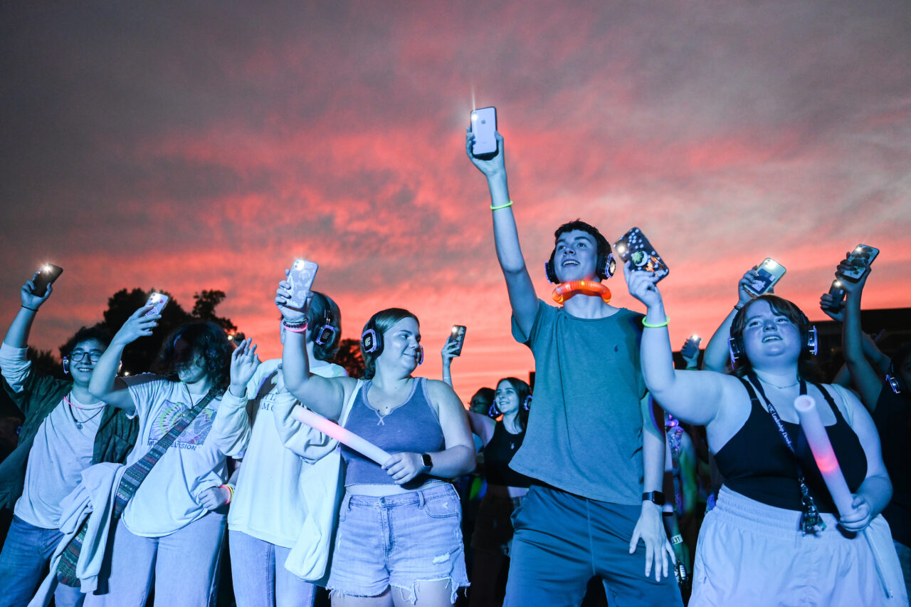 Headphone Disco, Tuesday, Aug. 23, 2022 on Chamberlain Field.