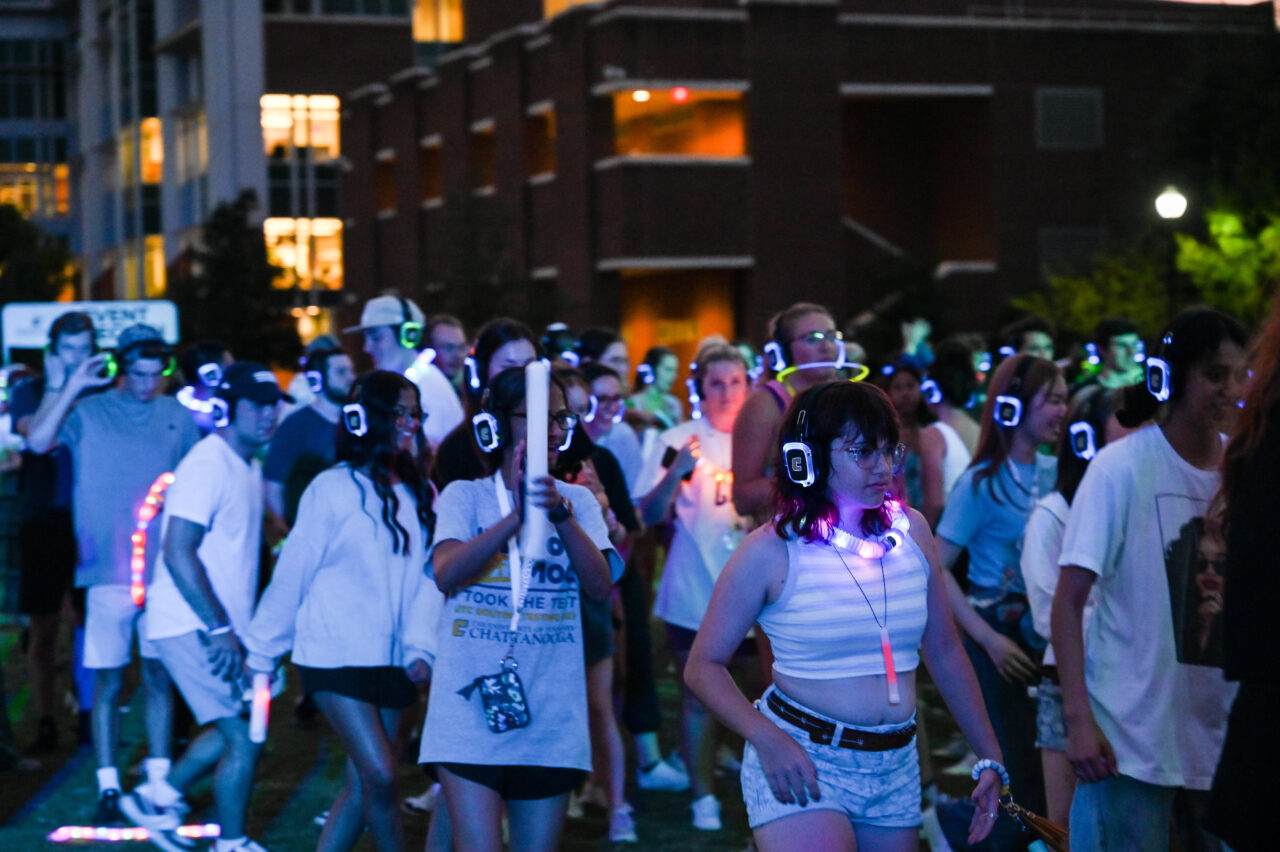 Headphone Disco, Tuesday, Aug. 23, 2022 on Chamberlain Field.