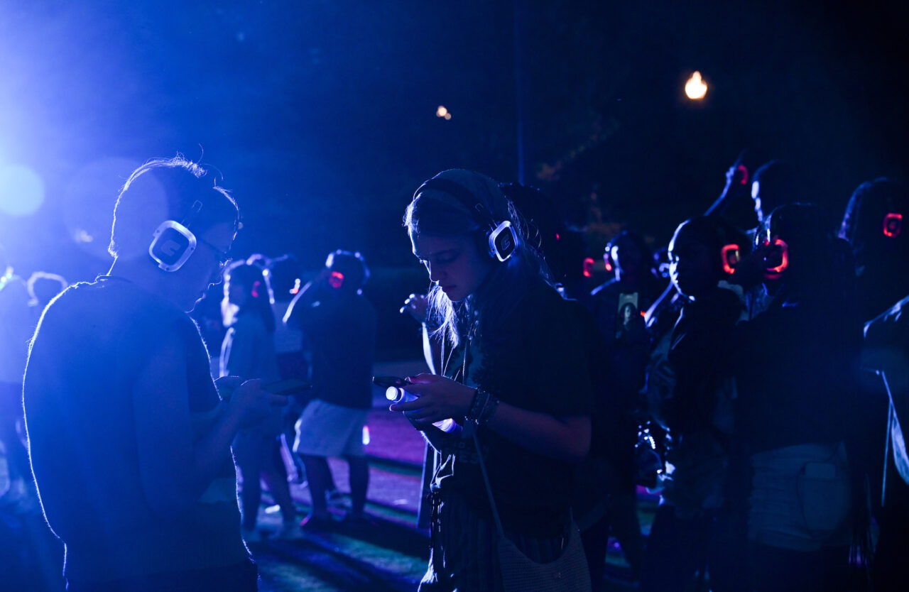 Headphone Disco, Tuesday, Aug. 23, 2022 on Chamberlain Field.