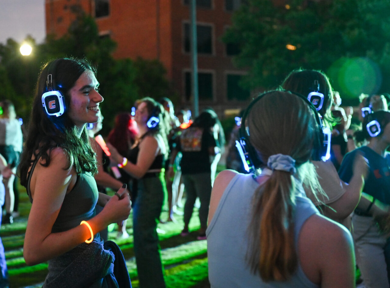 Headphone Disco, Tuesday, Aug. 23, 2022 on Chamberlain Field.