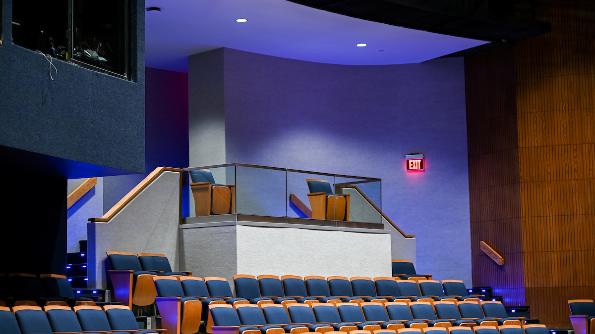 The Roland Hayes Concert Hall has new spaces for those with disabilities.