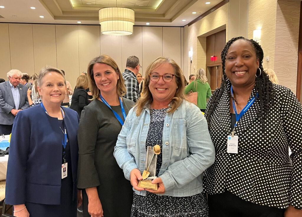 From left: Criss Grant (director, Southeast Tennessee Area Agency on Aging and Disability), Jamie Tyson (manager of information services, SETAAAD), Dr. Kristi Wick, Christin McWhorter (community outreach manager, SETAAAD).