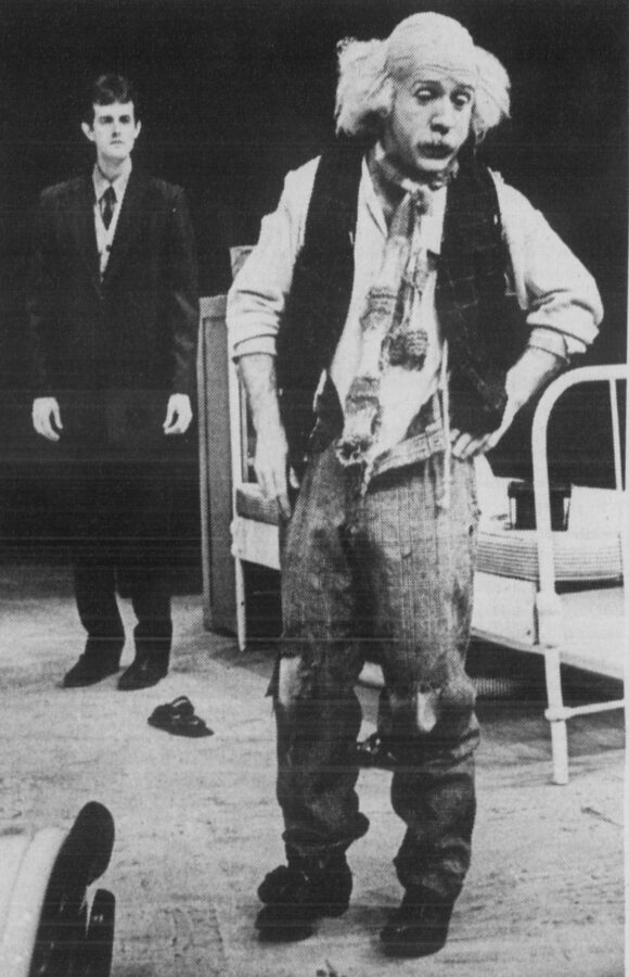 Leslie Jordan, shown in the March 26, 1982, edition of the University Echo, played the role of the caretaker in the 1982 production of Harold Pinter's "The Caretaker." Photo courtesy of the University of Tennessee at Chattanooga Digital Collections.
