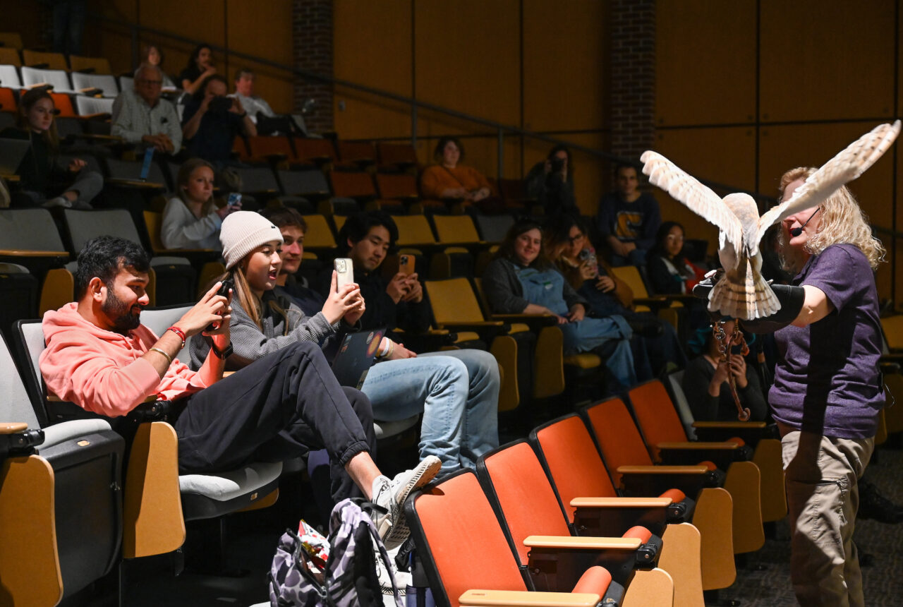 Birds of Prey show, Friday, Oct. 28, 2022 in the Benwood Auditorium.