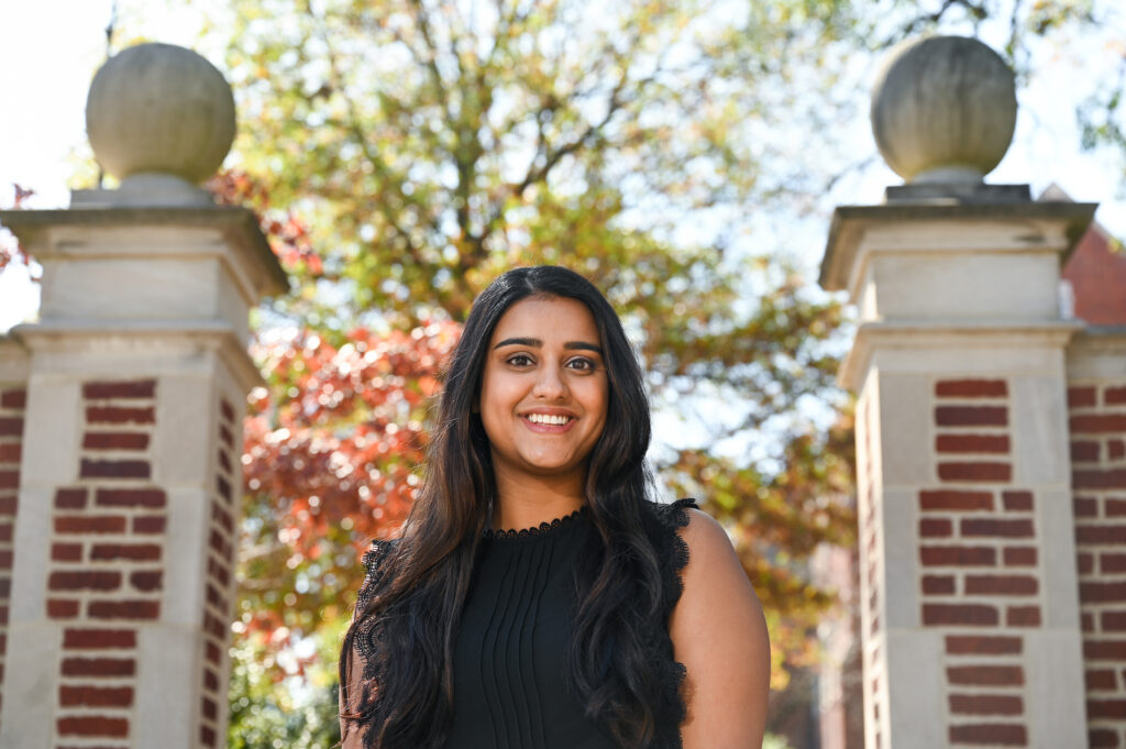 Naina Patel is a biology major and Brock Scholar at UTC. Photo by Angela Foster.