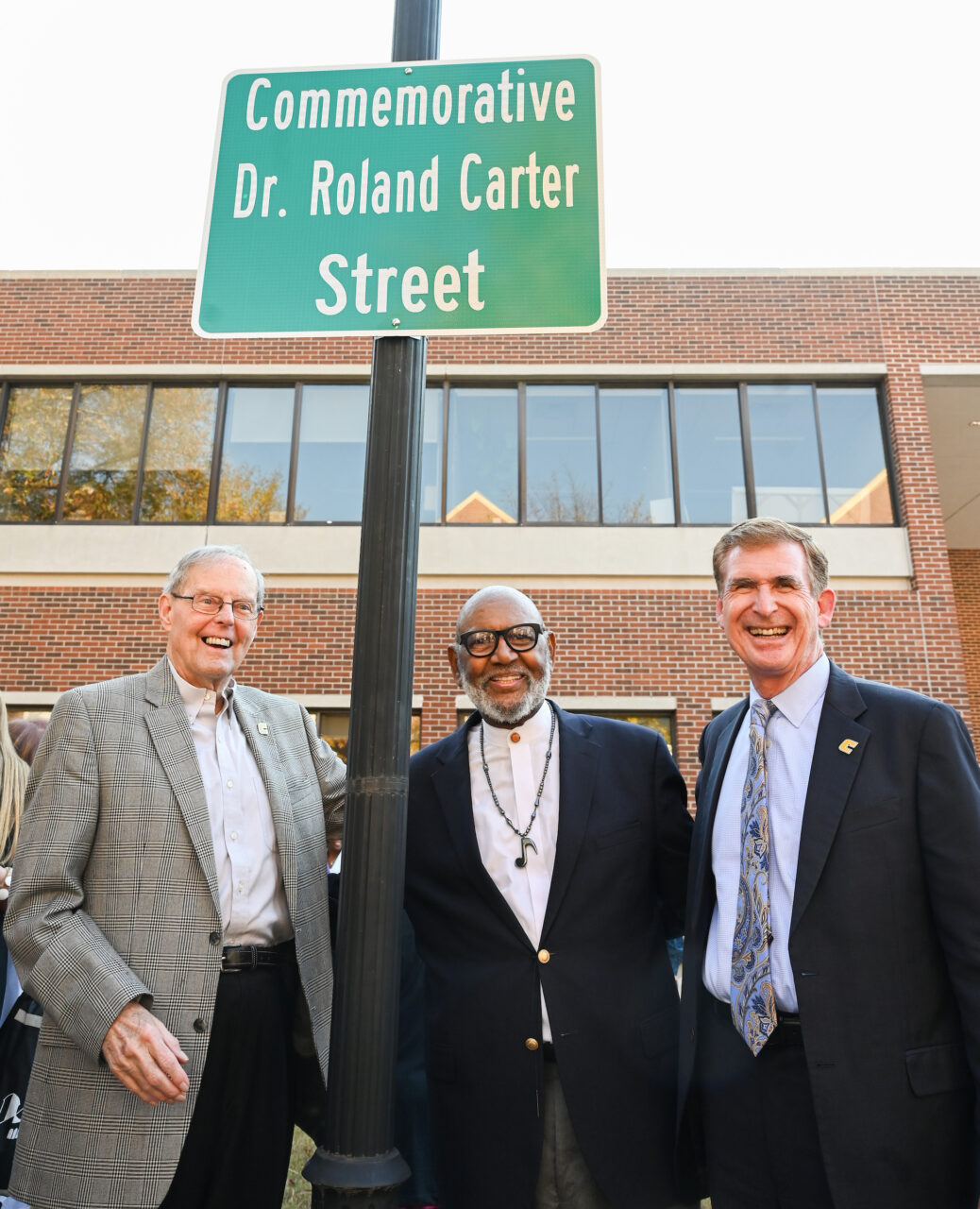 Roland Carter, Friday, Nov. 4, 2022 on Vine Street near the Fine Arts Center.