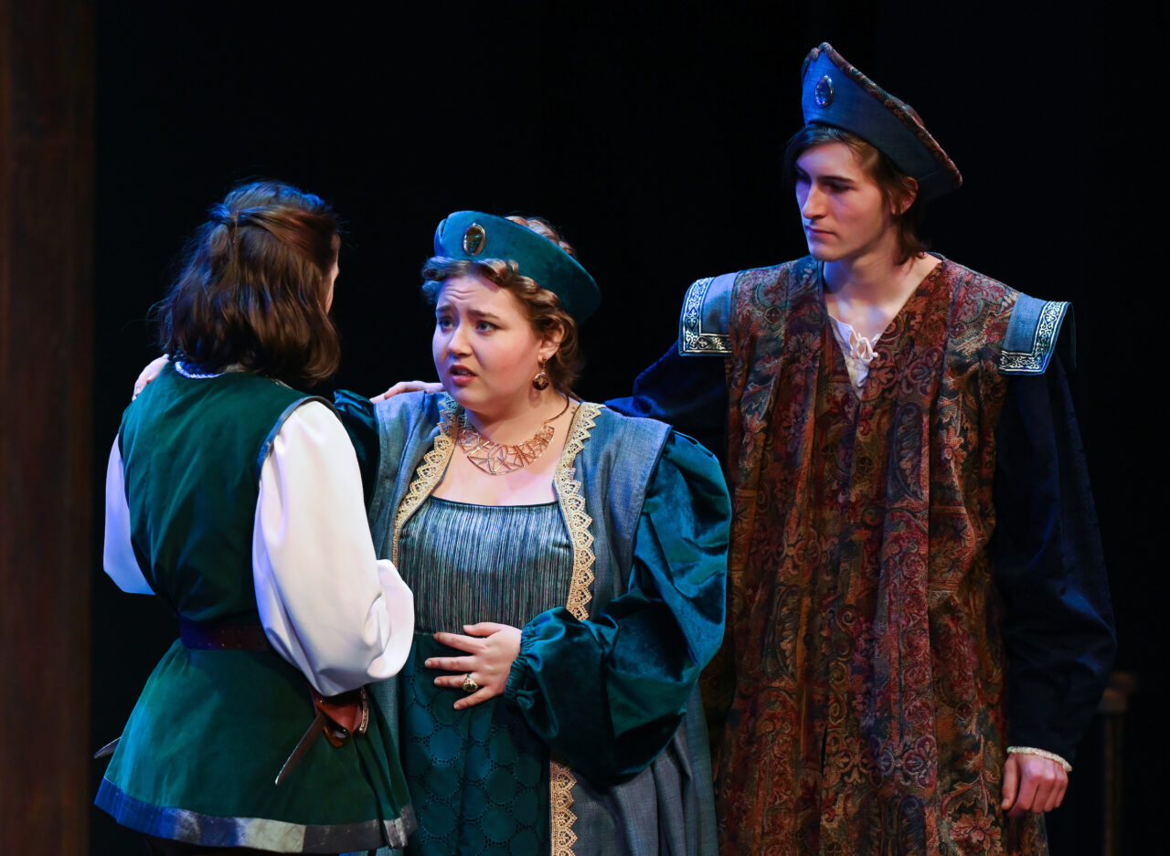 Romeo and Juliet rehearsal, Monday, Nov. 14, 2022 in the Ward Theatre.