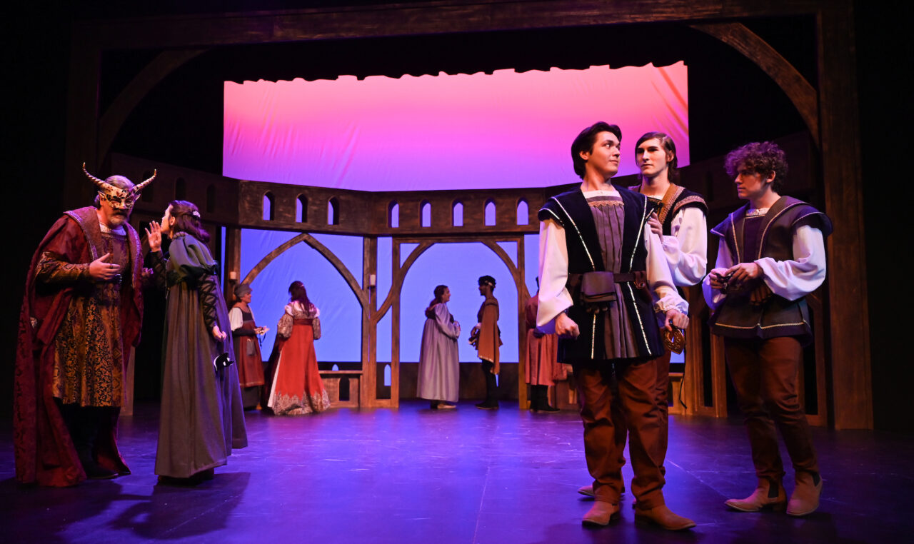 Romeo and Juliet rehearsal, Monday, Nov. 14, 2022 in the Ward Theatre.
