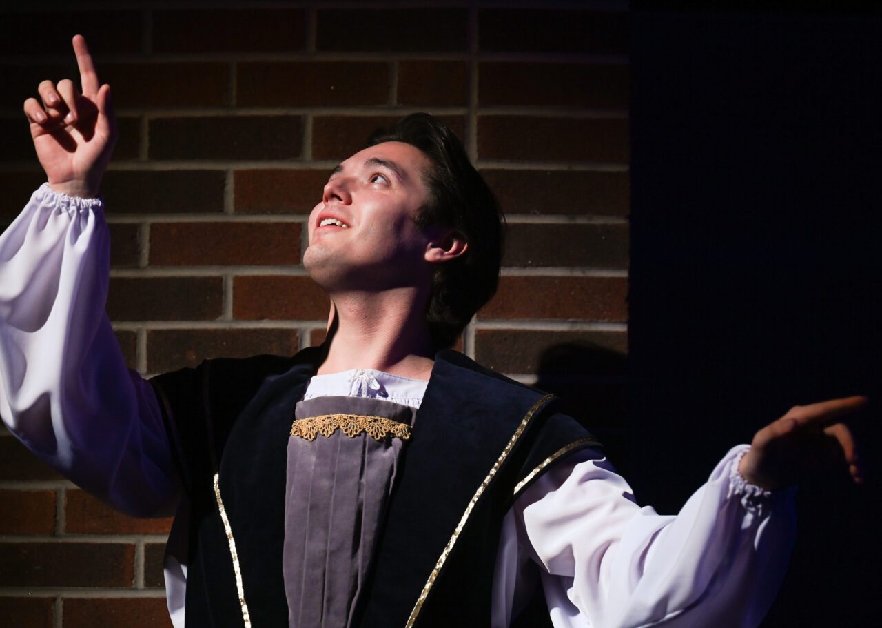 Romeo and Juliet rehearsal, Monday, Nov. 14, 2022 in the Ward Theatre.