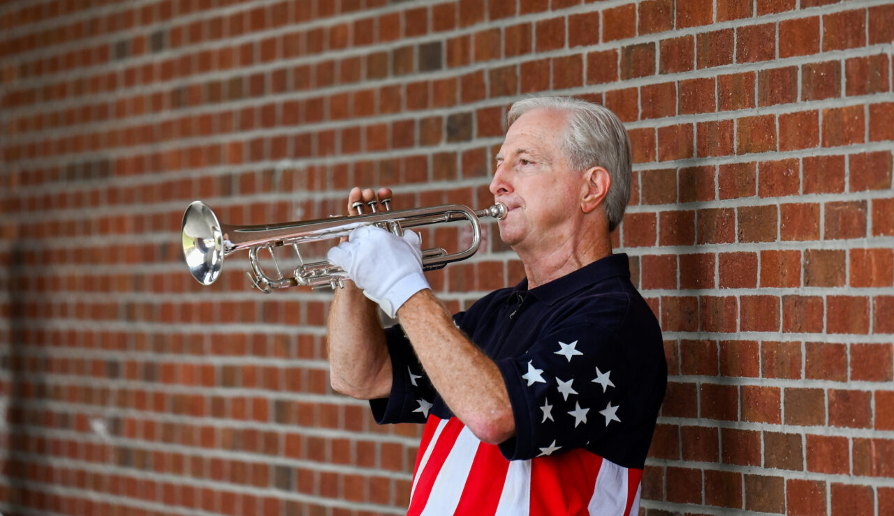 UTC alum David Gibbs participates in the TAPS Project Friday, Nov. 11, 2022 on the UTC Campus in honor of Veterans Day.