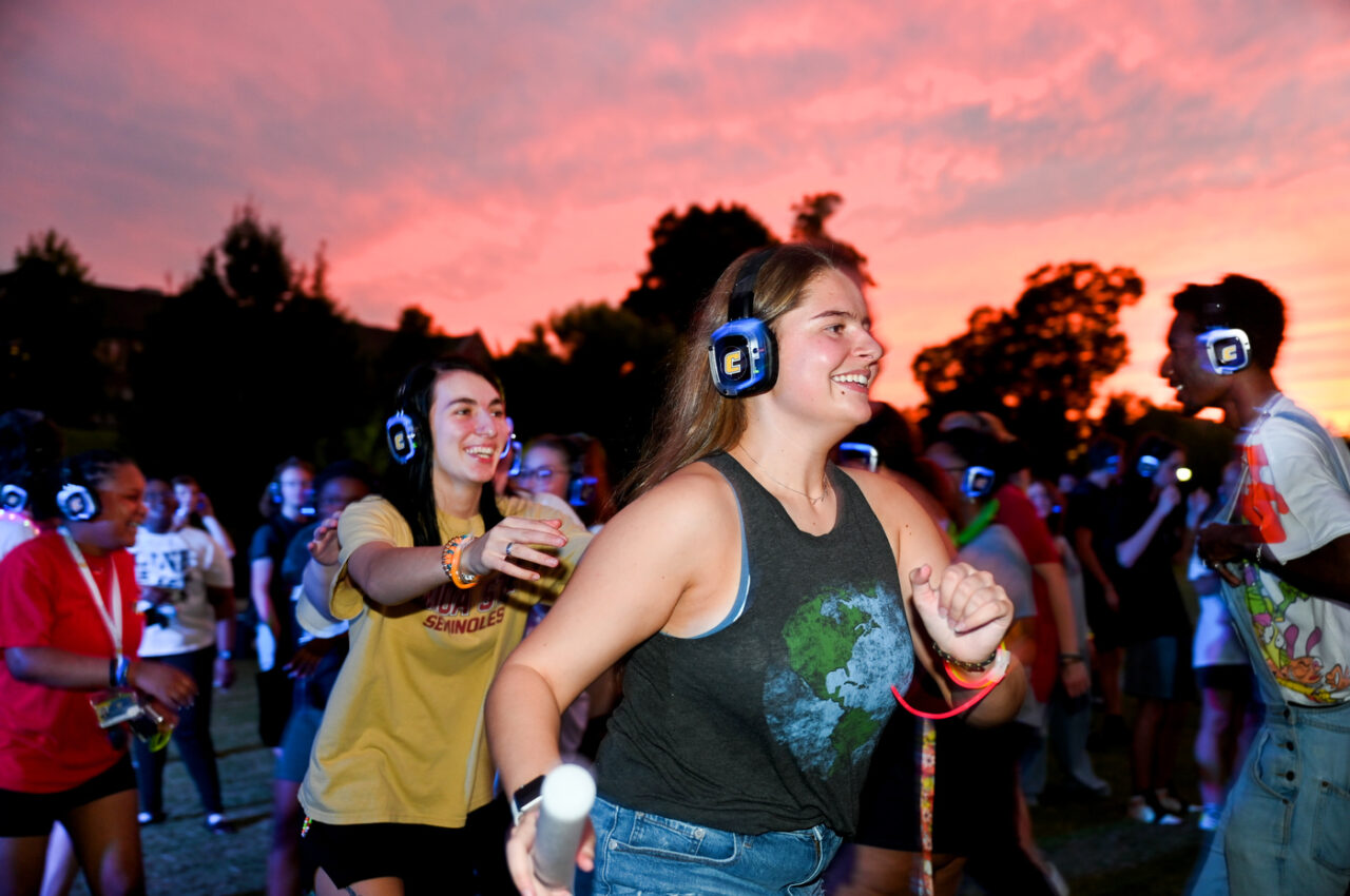 Headphone Disco, Tuesday, Aug. 23, 2022 on Chamberlain Field.