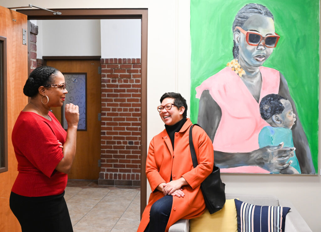 Stacy Lightfoot, left, and Dr. Angie To.