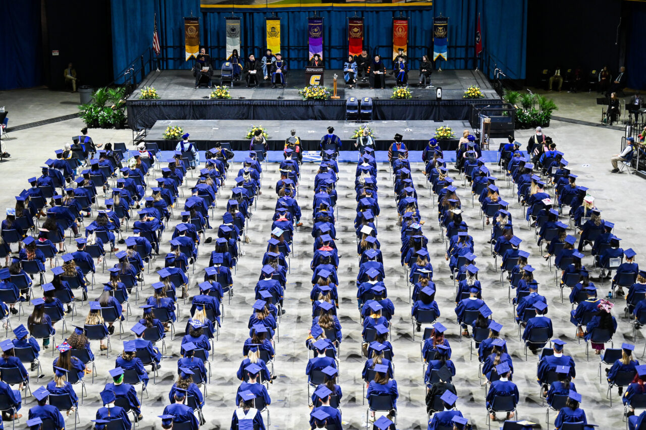 Undergraduate commencement, Saturday, Dec. 17, 2022 in McKenzie Arena.