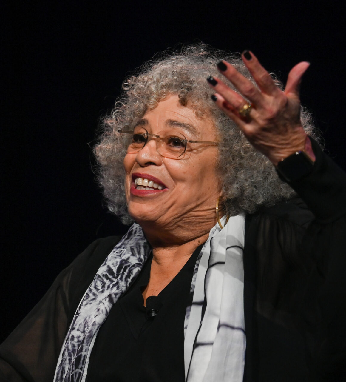 Angela Davis, MLK Day series speaker, Tuesday, Jan. 24, 2023 in the Roland Hayes Auditorium.