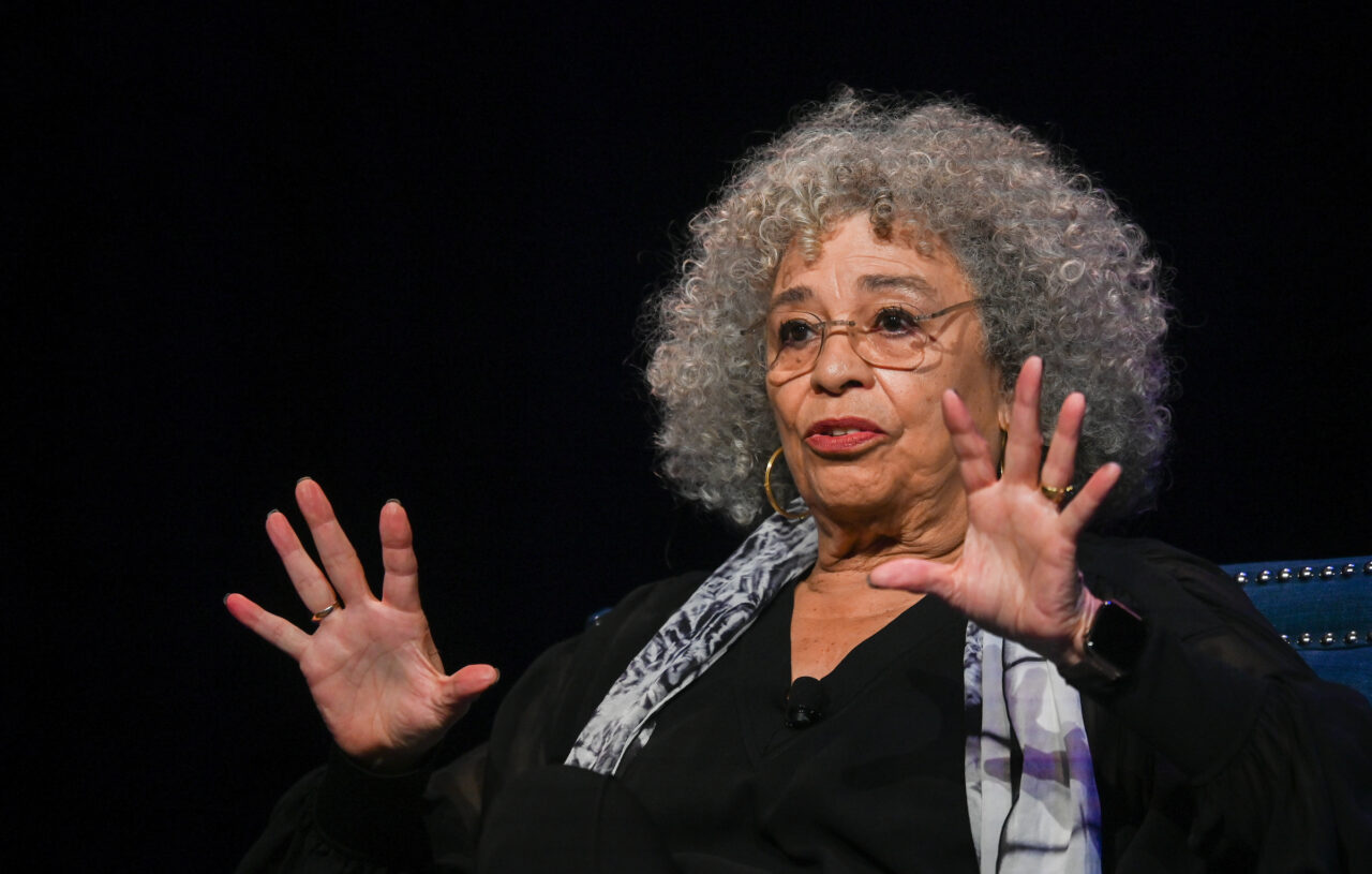 Angela Davis, MLK Day series speaker, Tuesday, Jan. 24, 2023 in the Roland Hayes Auditorium.