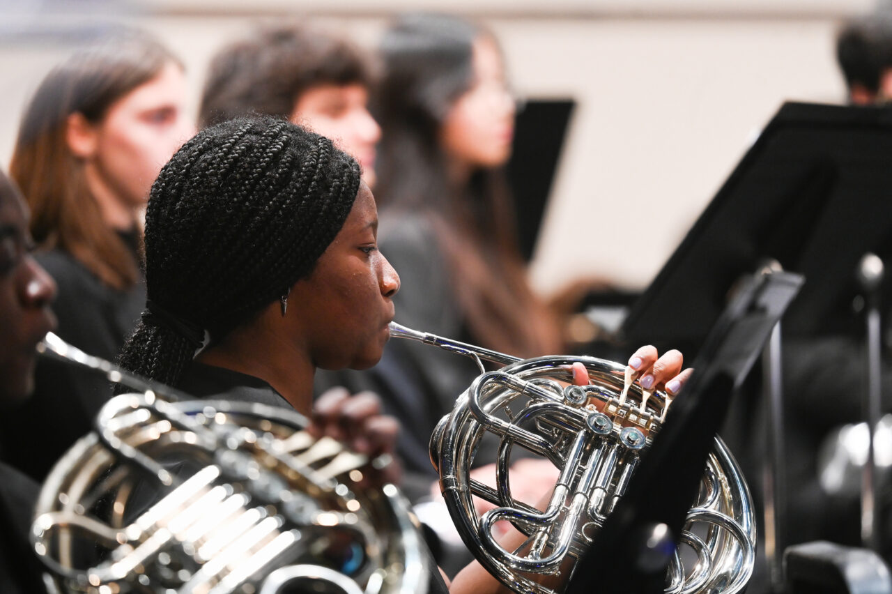 Try-State Honor Band, Chattahoochie Wind Ensemble performance, Thursday, Jan. 19, 2023 in the Roland Hayes Concert Hall.