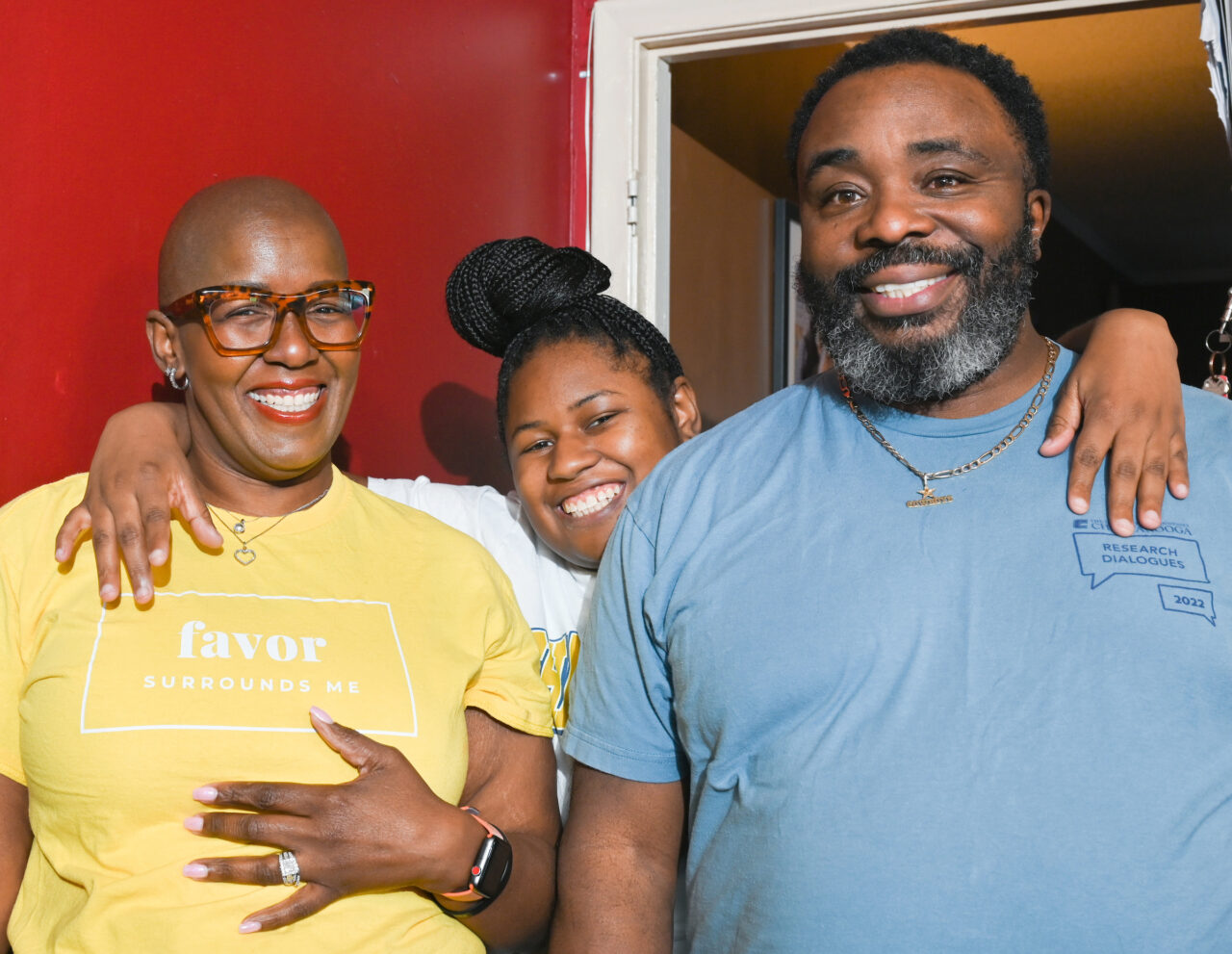 Zennia and Allen Nesmith are adult learners at UTC. Zennia is a psychology major, while Allen will graduate in May with a degree in mechatronics.
