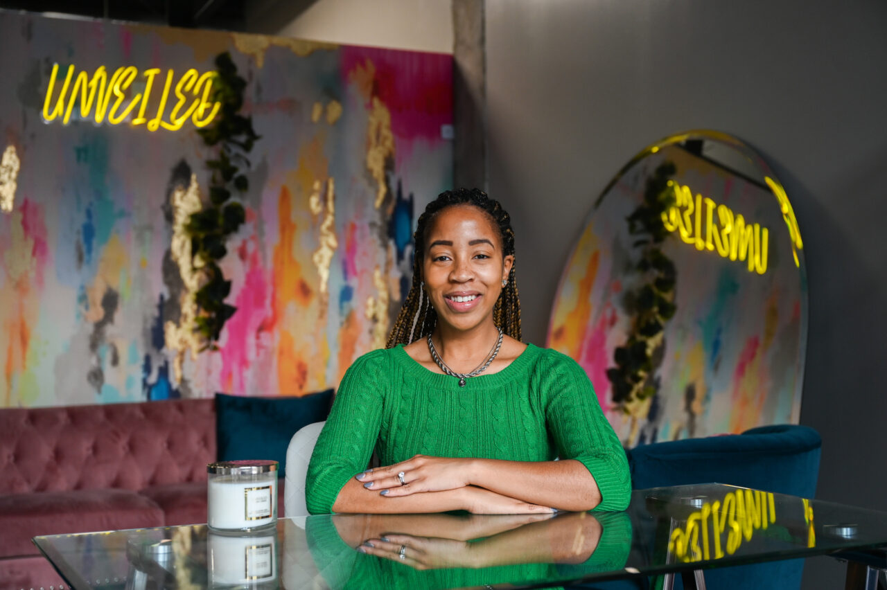 Veatrice Conley is the owner of Unveiled Bridal Studio, located on Cherry Street in downtown Chattanooga. Photo by Angela Foster.