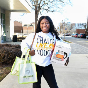 West Campus resident assistant Chello Gardner