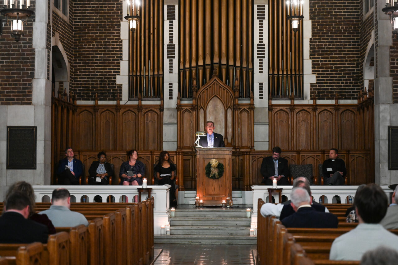 Blue and Gold memorial Monday, Feb. 27, 2023 in Patten Chapel.
