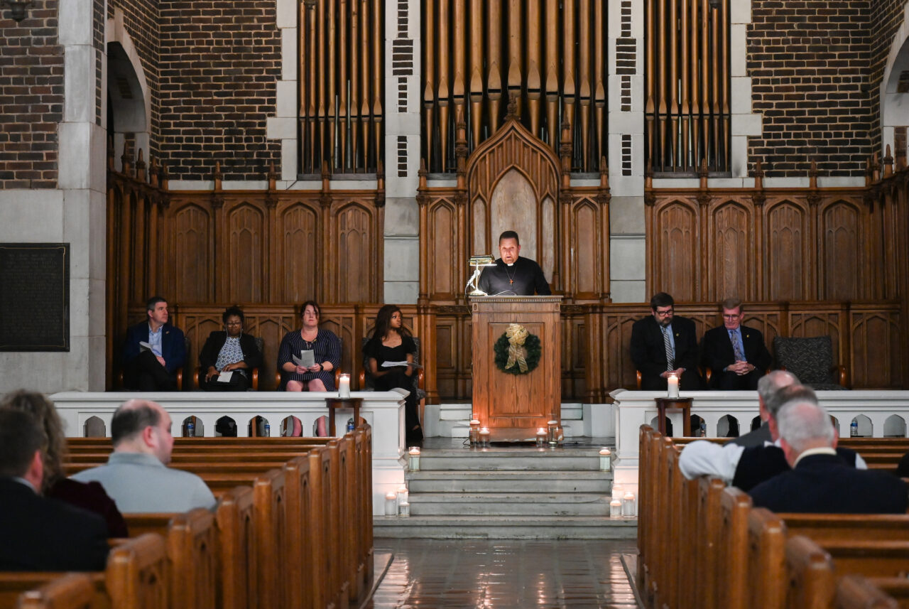 Blue and Gold memorial Monday, Feb. 27, 2023 in Patten Chapel.