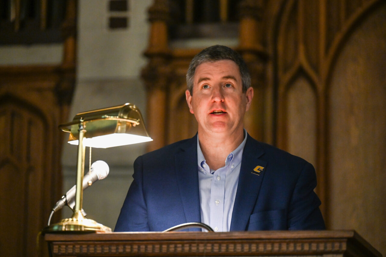 Blue and Gold memorial Monday, Feb. 27, 2023 in Patten Chapel.