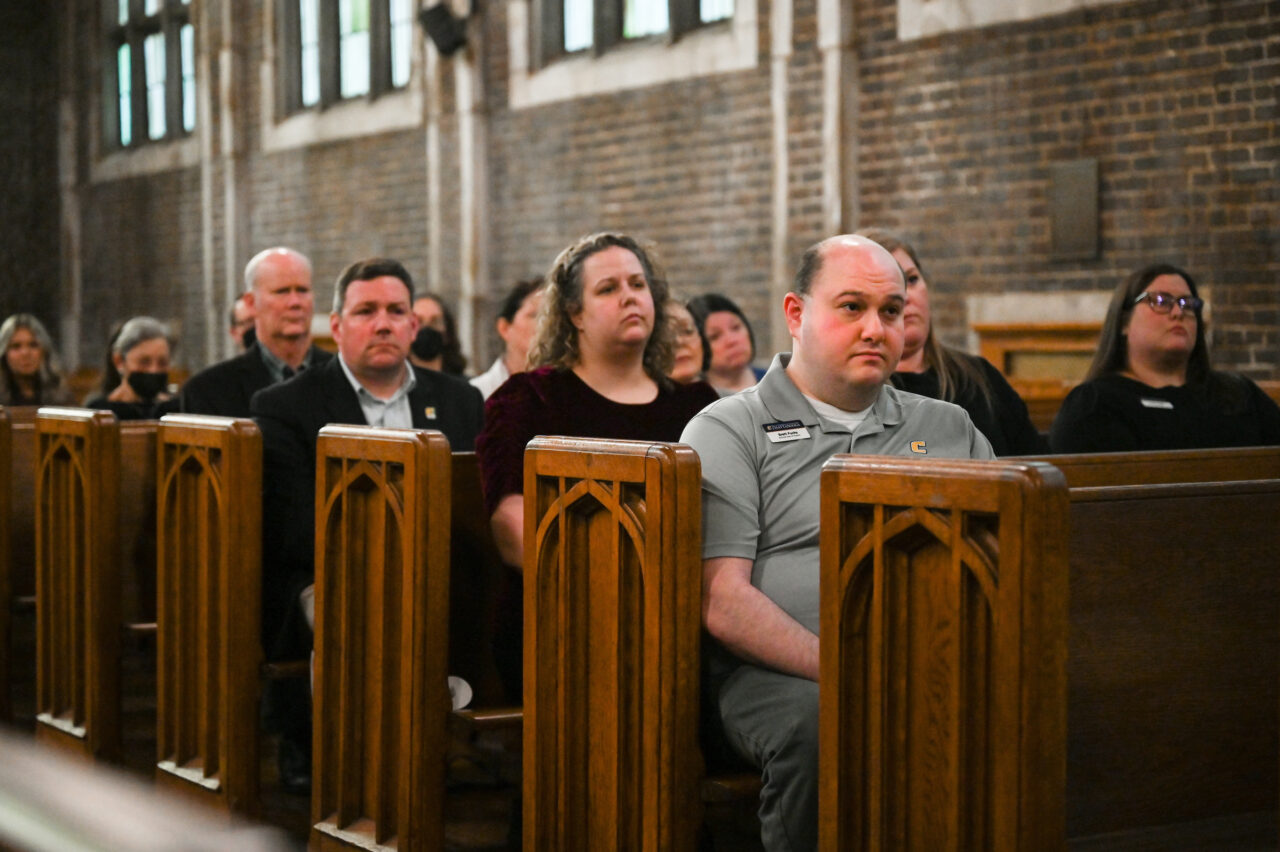 Blue and Gold memorial Monday, Feb. 27, 2023 in Patten Chapel.