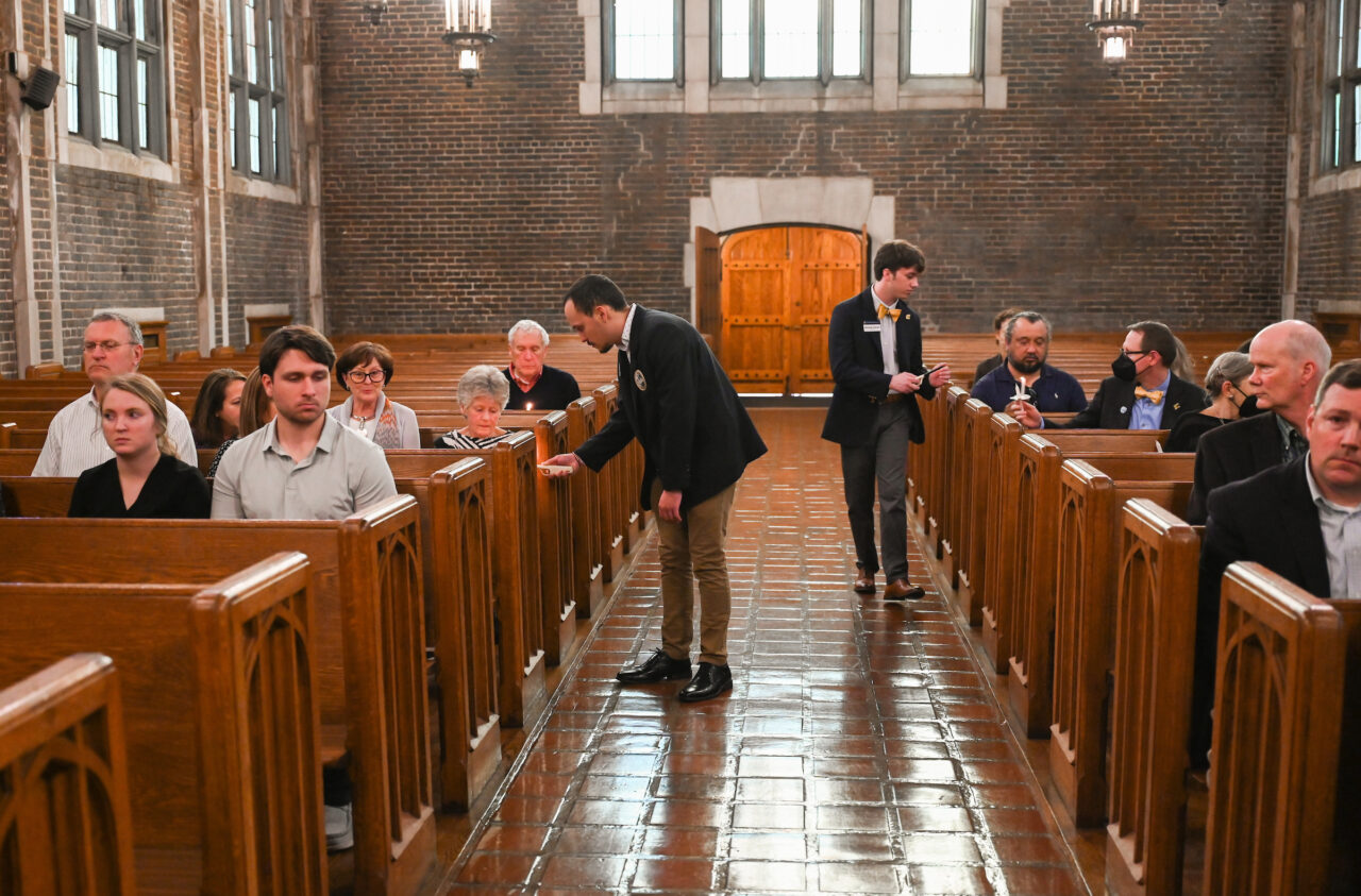 Blue and Gold memorial Monday, Feb. 27, 2023 in Patten Chapel.