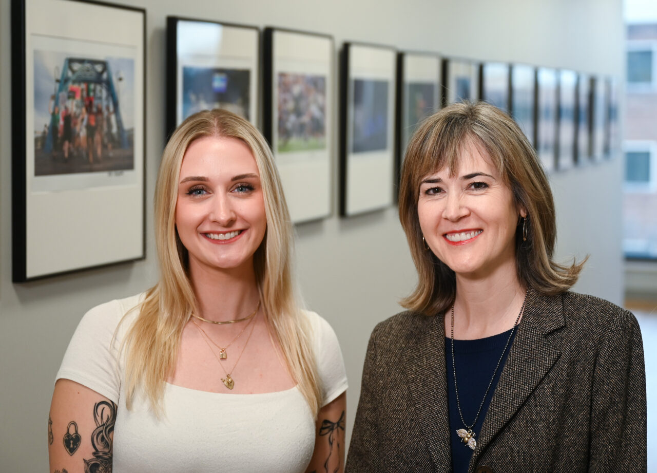 UTC alums Olivia Ross, left and Kim Hubbard will be back on campus for Photo Night on Wednesday, March 1. Photo by Angela Foster.