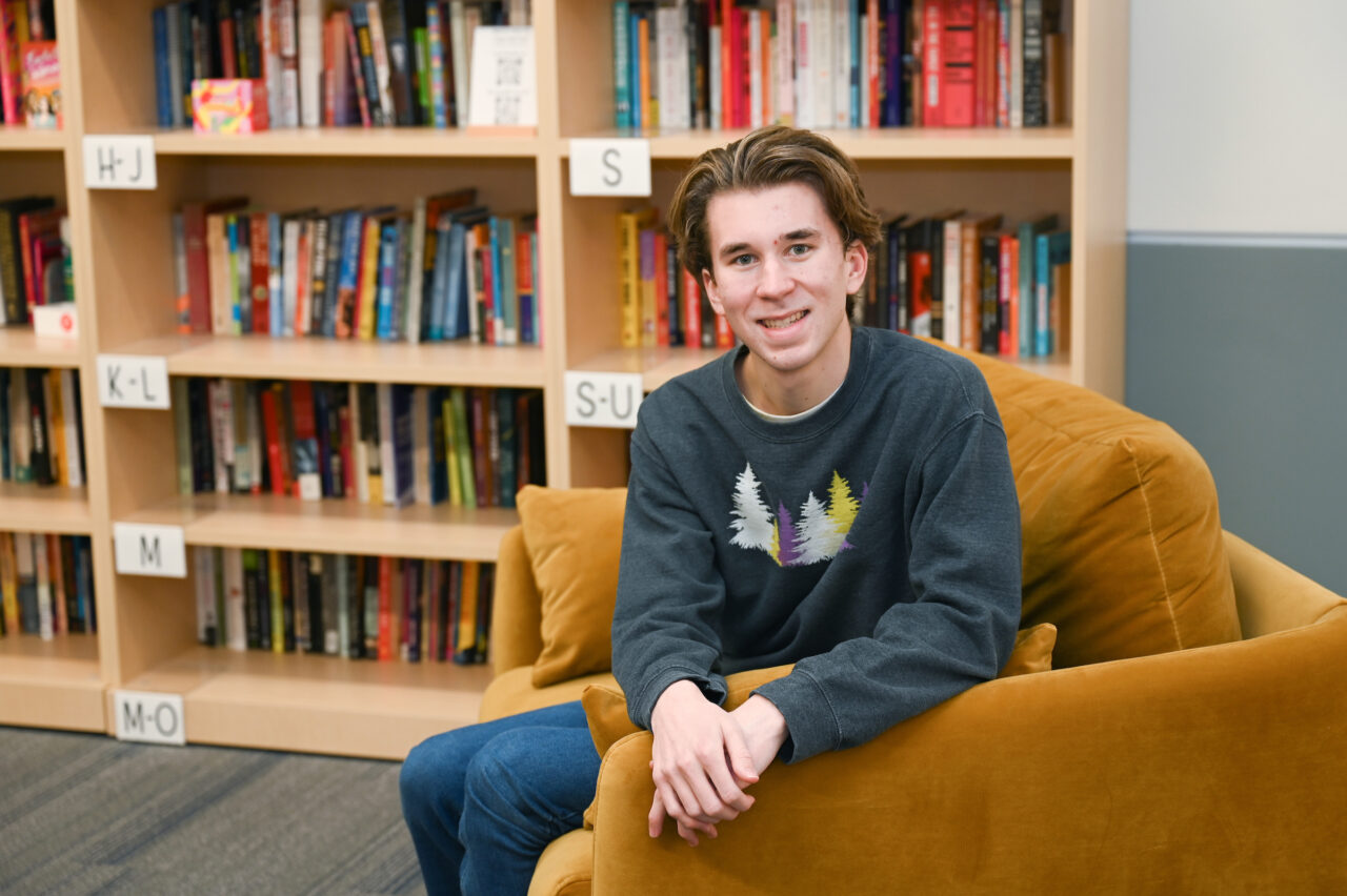 Brock Scholar and communication major Lake Best has landed a summer research internship at the University of Winnipeg after being accepted into the Fulbright Canada Mitacs Globalink program. Photo by Angela Foster.