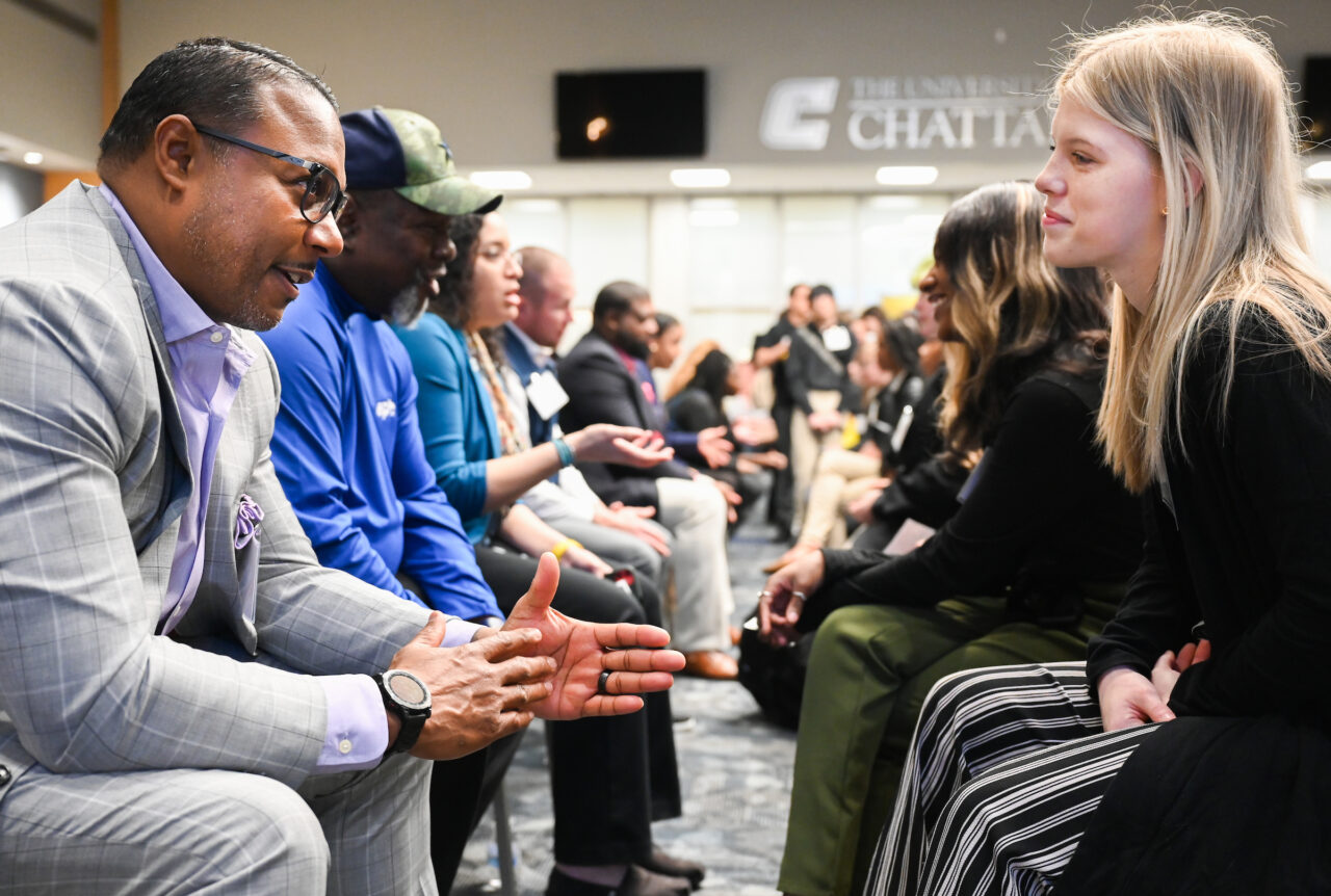 High school students attend the Education Equal Opportunity Group’s Career Speed Networking Wednesday, Mar. 8, 2023 in the University Center.