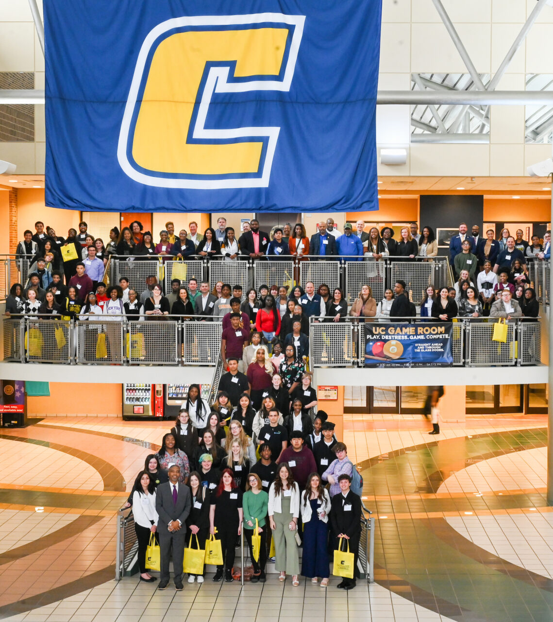High school students attend the Education Equal Opportunity Group’s Career Speed Networking Wednesday, Mar. 8, 2023 in the University Center.
