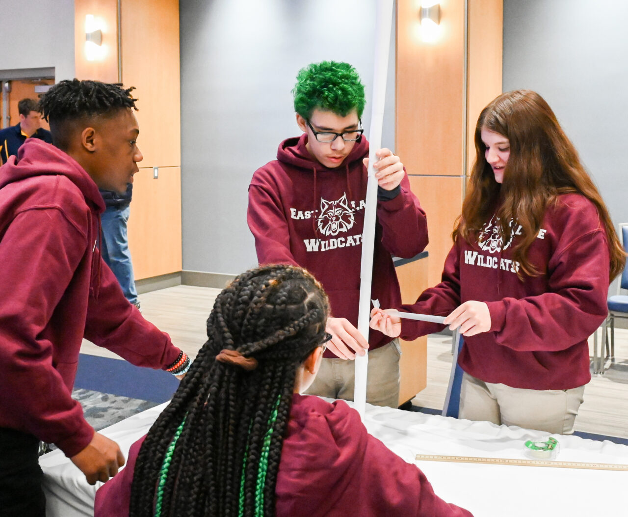 Marble Rollercoaster competition Friday, Mar. 10, 2023 in the Tennessee Room of the University Center.